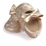 Boy Girl Breathable Bow Design Anti-Slip Shoes Casual Sneakers Toddler Soft Soled First