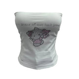 Diamond Tector Tset Coat Outside Wearing Bra Mat Babes Wrapped Bra Short Open Umbilly Printed Vest