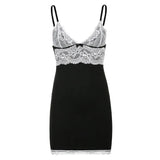 2024 Lace Bow Tie Ins Fashionable Sexy A-Shaped Dress Is A Female Hair