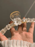 Rhinestone Decor Floral Hair Claw-Outfit