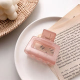 Square Geometric Frosted Hair Claws Clamps Acetate Hairpins Women Hollow Out Ponytail Clips Makeup Styling Tools