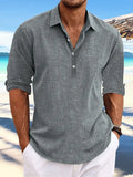 Men's 2025 Summer New Set-Fashion Teen Fashion Loose Long-Sleeved Home Casual