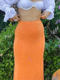 Stretchy Y2K Maxi Skirt- Outfit