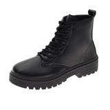 Zingj Autumn New Black Handsome Martin Boots, Thick-Soled Short Boots With