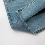 New Spring Style Literature And Art Retro Style Tie Slim And Show Thin Spliced Denim Skirt