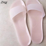 Women 2023 Summer Woman Jelly Shoes Candy colors PVC Flat Sandal Ladies Peep Toe Casual Slides Female Flip Flops
