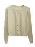 Zingj Autumn And Winter New Gray Knitted Cardigan With High-End Sweater Coat Thin Long-Sleeved Women's