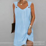 Zingj New Women's Elegant Watercolor Flower Mini Dress ODS3904