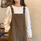 Zingj Suit Female Autumn 2024 New Retro Design Feeling Strap Skirt Round Collar Loose White Jacket Two Sets-Outfit