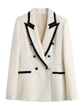 Tweed Contrast Blazer- Outfit