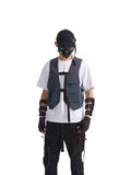 Tactical Function Style Colorful Reflective Vest With Multi-Pocket Vest Vest Jacket For Men And Women-Outfit