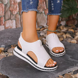 Zingj Fashionable Large-Size Flat-Soled Women's Sandals In