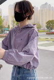 Sunscreen Clothing Female Summer Thin Coat Female Short Short 2024 New Loose Hooker Sunscreen Jacket-Outfit