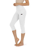 Women's Yoga Pants Large Size Seven Cents Trousers Pocket Solid Color High Waist Fitness Exercise