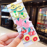 New Girls Cute Cartoon Fruits Elastic Hair Bands Kids Ponytail Holder Scrunchie Rubber Band Fashion Hair