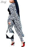 2 Piece Set Women Cardigan Long Trench Tops And Bodycon Pant Suit Casual Clothes Boho Sexy Two Piece Outfits