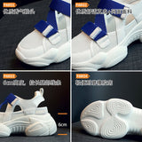 Sandals Women's Summer 2025 New Velcro Stick Soft Soles Increase Thick Bottom Hollow Breathable Old Dad