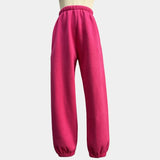 Suit Winter Spring Solid Casual Tracksuit Women Fleece 2 Pieces Set Sports Sweatshirts Pullover Sweatpants