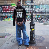 Alcatraz's New Street Ins Hoodie Zip-Down Jacket Loose Trousers