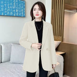 Zingj Suit Jacket Female 2024 Spring And Autumn New Korean Version Slim Small Casual Temperament Small Suit Coat