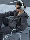 Zingj Cardigan Suit Women's 2024 New Sports Casual Cardigan Hoodie