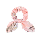 Chiffon Bowknot Elastic Hair Bands For Women Girls Solid Color Scrunchie Headband Hair Ties Ponytail Holder Hair