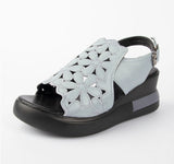 Zingj New Korean Version Of Sports Sandals Women Wear Summer One-Line Buckle Belt Women's Shoes Casual Platform Soft Platform Sandals Women- Outfit