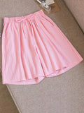 Women shorts Summer Casual Solid Cotton Linen shorts high waist loose shorts for girls Soft Cool female shorts