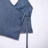 Summer Cowboy Hanging Neck Blouse Women's Small Sling Vest