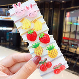 New Girls Cute Cartoon Fruits Elastic Hair Bands Kids Ponytail Holder Scrunchie Rubber Band Fashion Hair