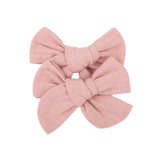 2021 New Cotton Linen Print Hair Clips For Cute Baby Girls BB Boutique Hairpins Barrette Headwear Kids Hair