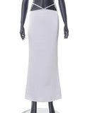 Low Waist Bandage Skinny Maxi Skirts Sexy Party Prom Grunge Clothes 2022 Summer Harajuku Y2K Lolita Bottoms