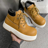 Zingj Men's Stylish Outdoor Platform Work Boots